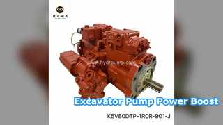 굴삭기 유압 펌프 업그레이드 K5V80DTP