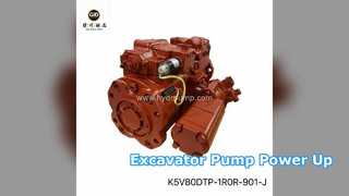 굴삭기 펌프 K5V80DTP 15톤 전원 켜기